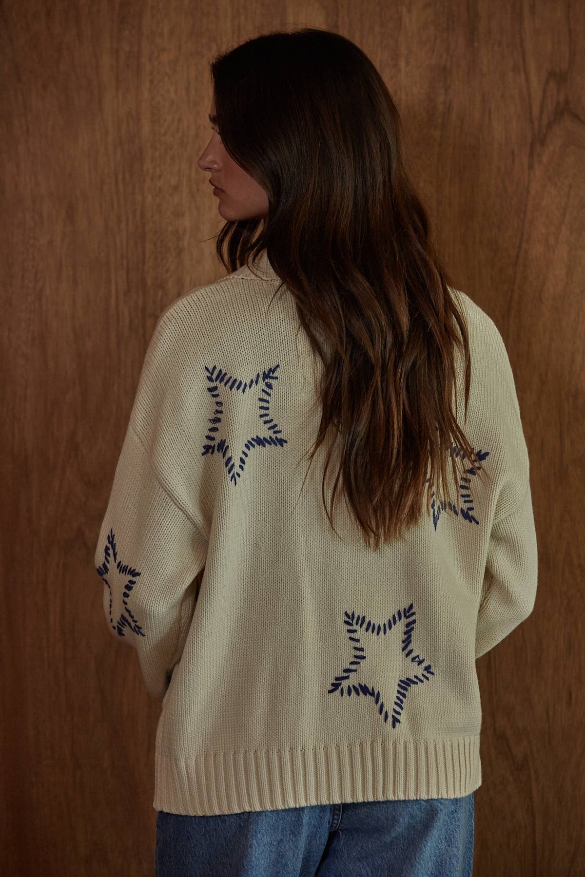 Starry Knit Sweater Cardigan