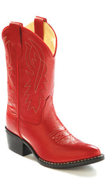 Red cowboy boot with black sole 8116 Old West Red Cowboy Boots free shipping boltranchstore.com western boot kids rodeo season 