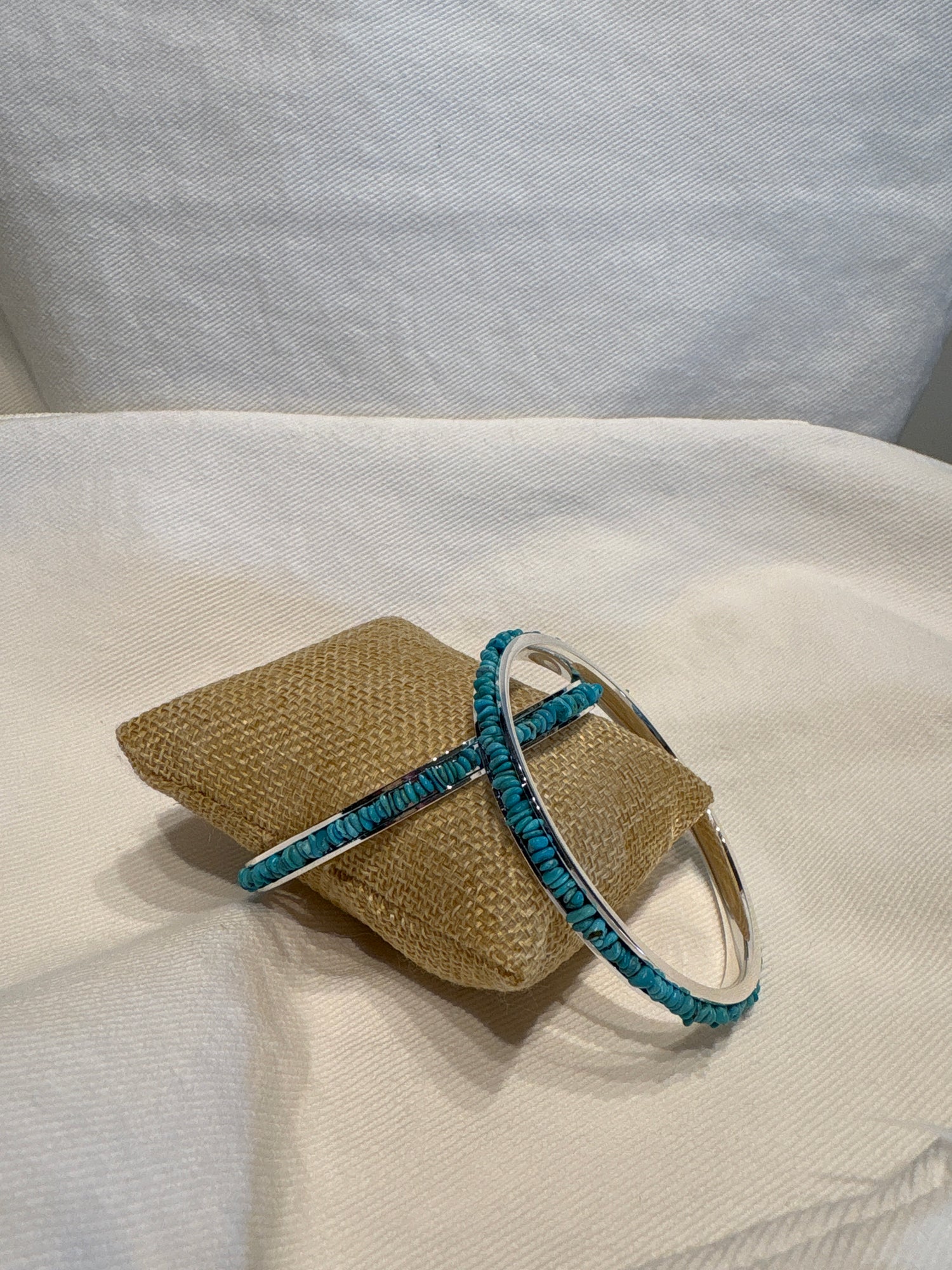 Paige Wallace Turquoise Tiny Chip Bangle