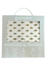 Goosies everything blanket packaging with fish pattern swaddle blanket stroller sunshade playmat and changing pad nursing cover toddler blanket Boltranchstore.com
