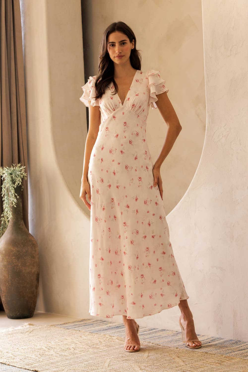 Kara Floral Midi Dress