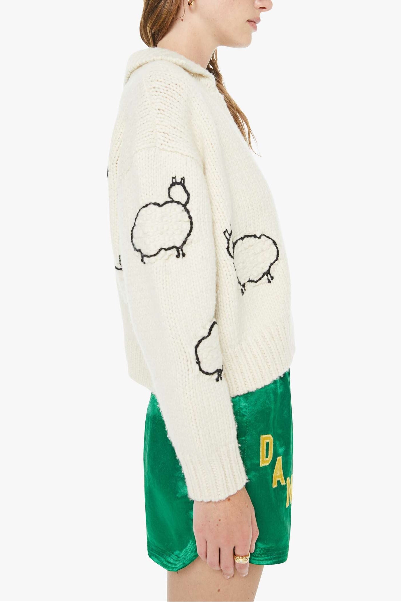 Mother The Crop Raquette Cardigan