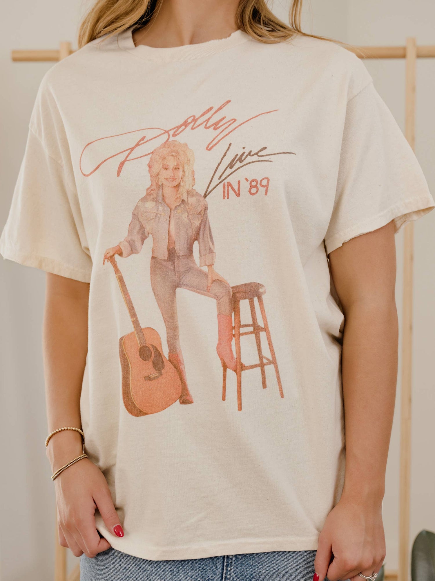 Dolly Parton Live in 89 Thrifted T Shirt