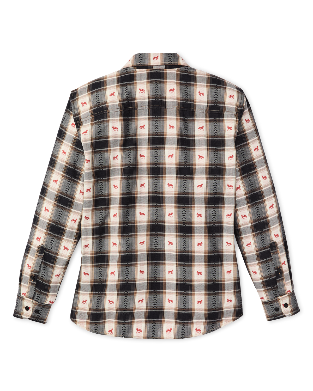 Filson Womens Ranch Shirt Cream Print subtle textured dobby weave that stays breathable womens western boutique Park City