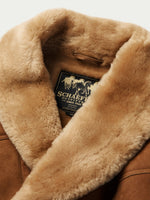 Schaefer Bitterroot Shearling Coat wide shearling collar that turns up against wind Kamas