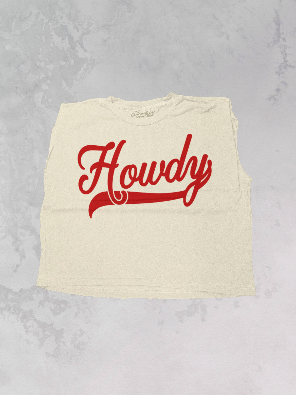 Howdy Cropped Muscle Tank