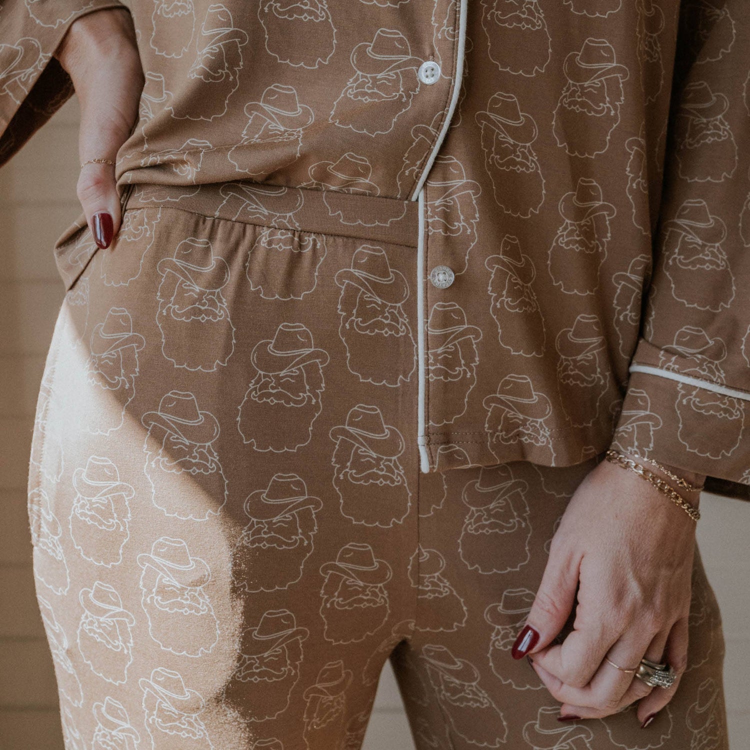 Ranch Santa Womens Bamboo Flare Set