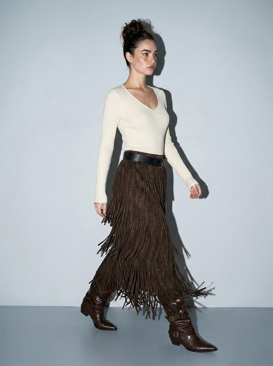 Josie Fringe Skirt