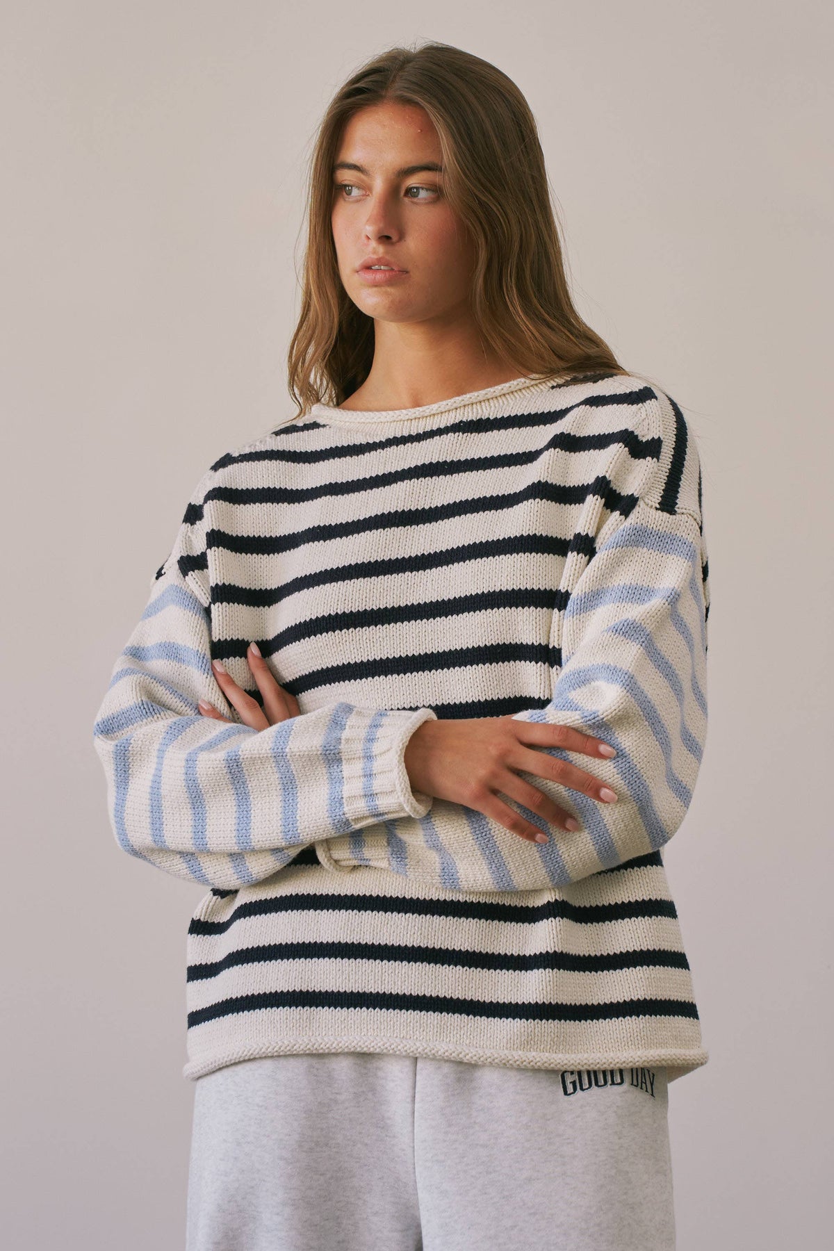 Lexi Stripe Oversized Sweater