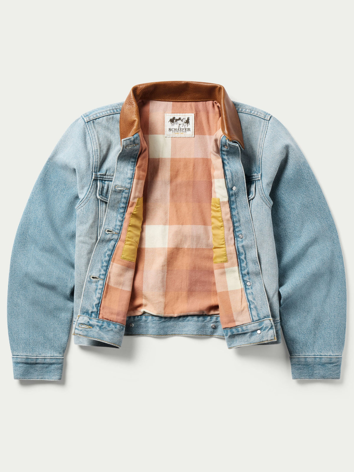 Schaefer Womens Legend Denim Jacket with Flannel Lining best denim jacket everyday wear free shipping at boltranchstore.com