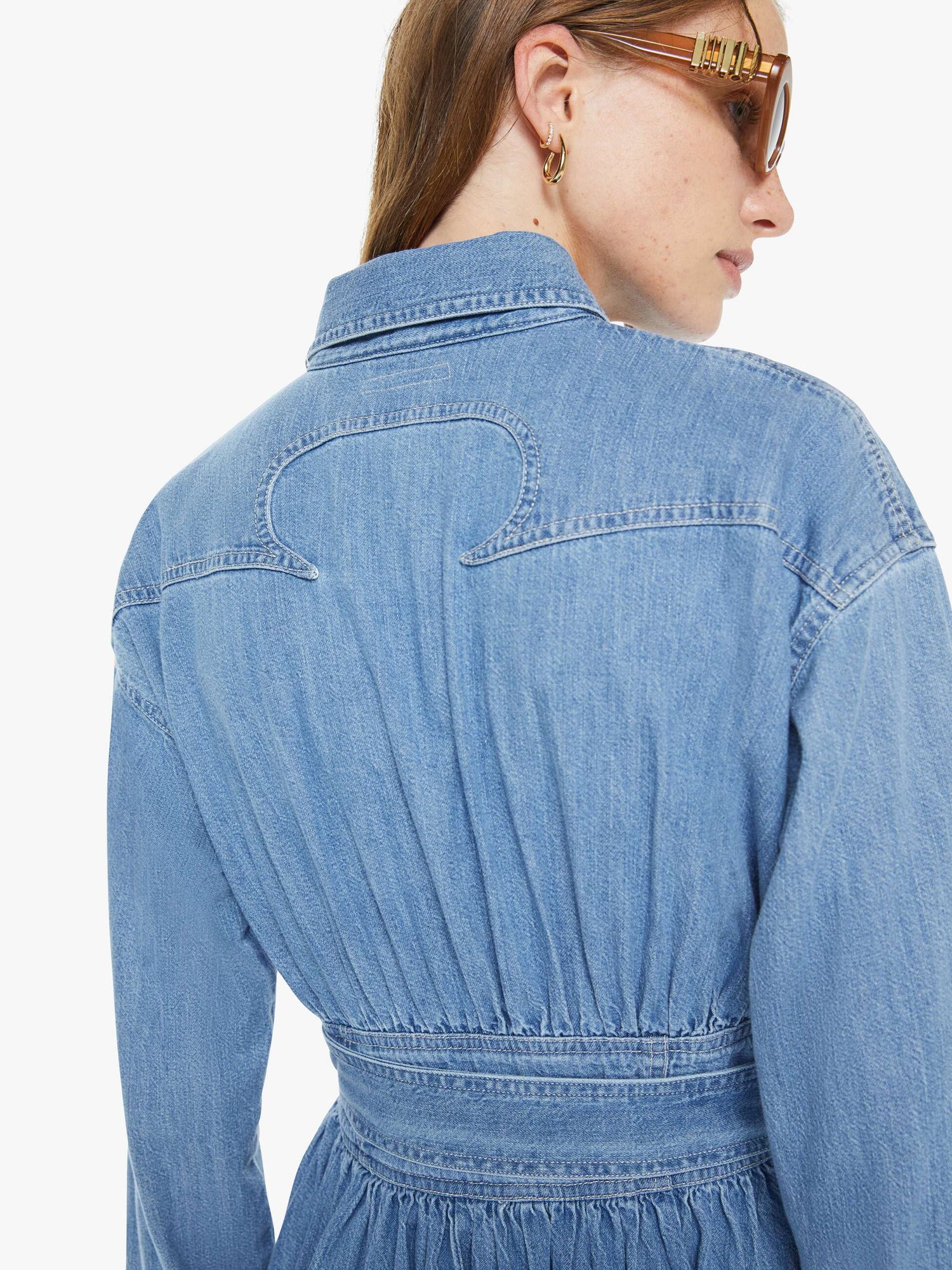 Mother The Gallop Dress denim womens dress mother denim playing for keeps Boltranchstore.com