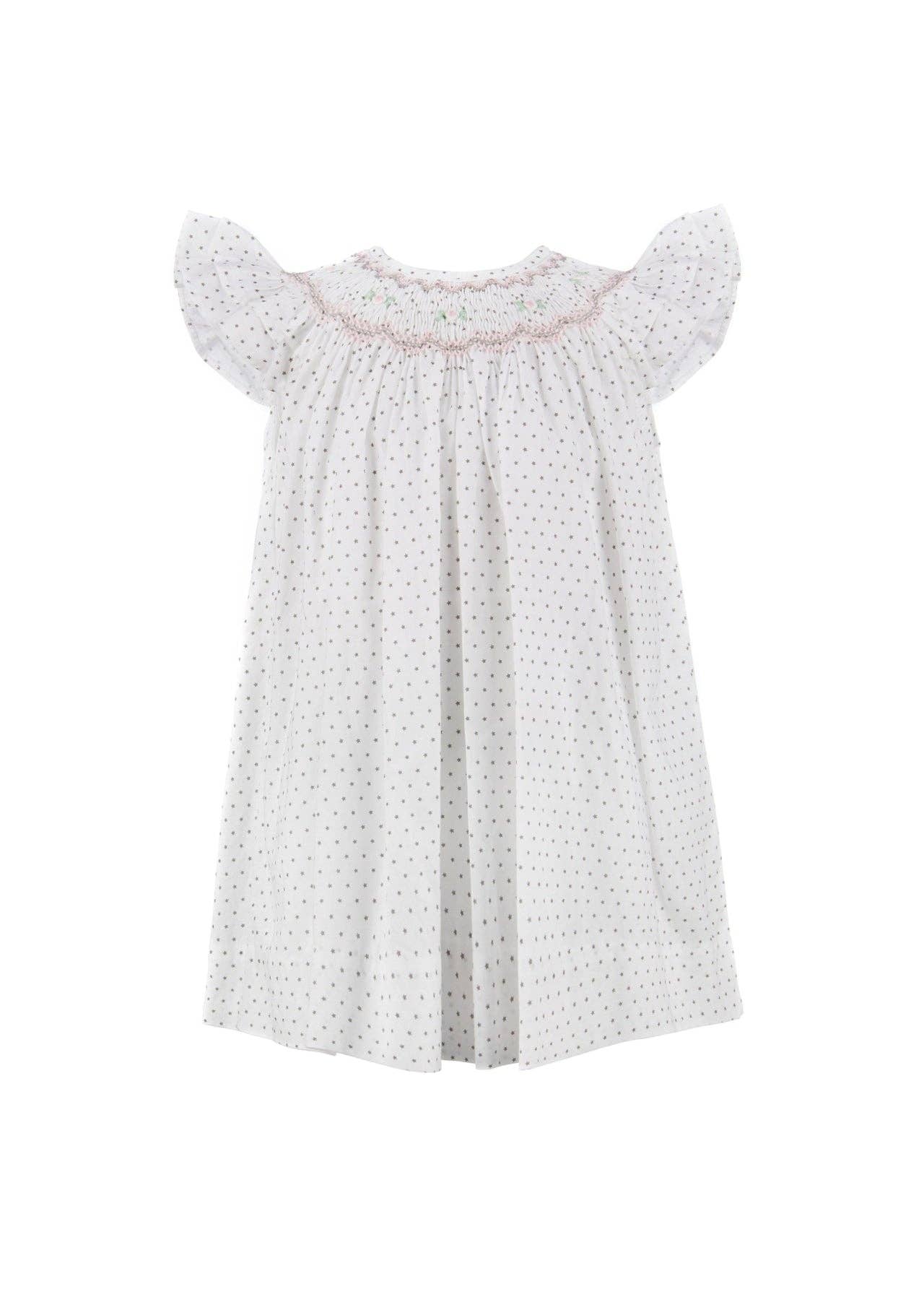 Girl Dress Smocked Star