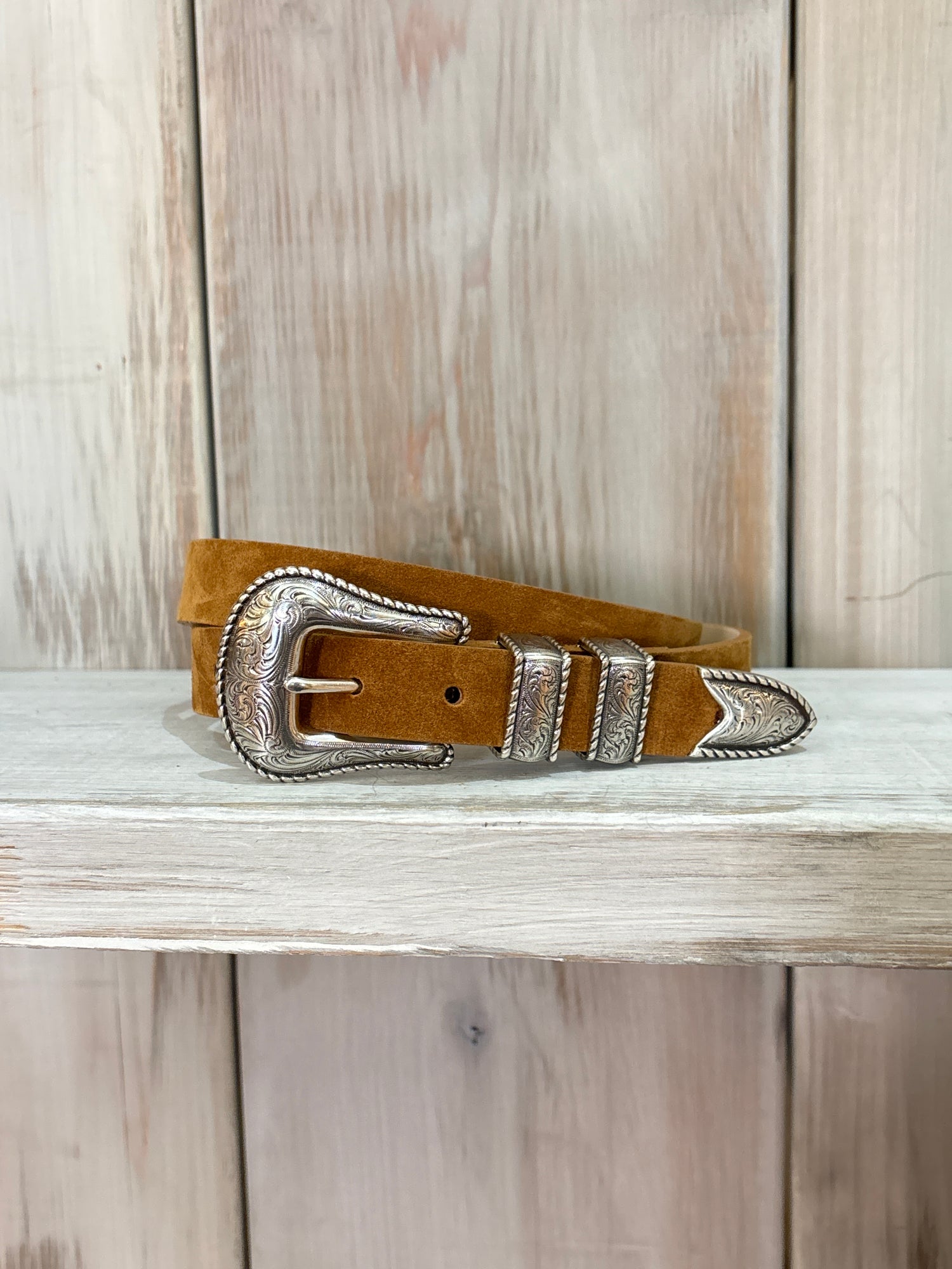 Sienna Suede Leather Womens Belt