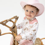 Western baby clothing kids western boutique Utah Cowgirl Cameos The Willie Shirt 915F26BCG Boltranchstore.com free shipping