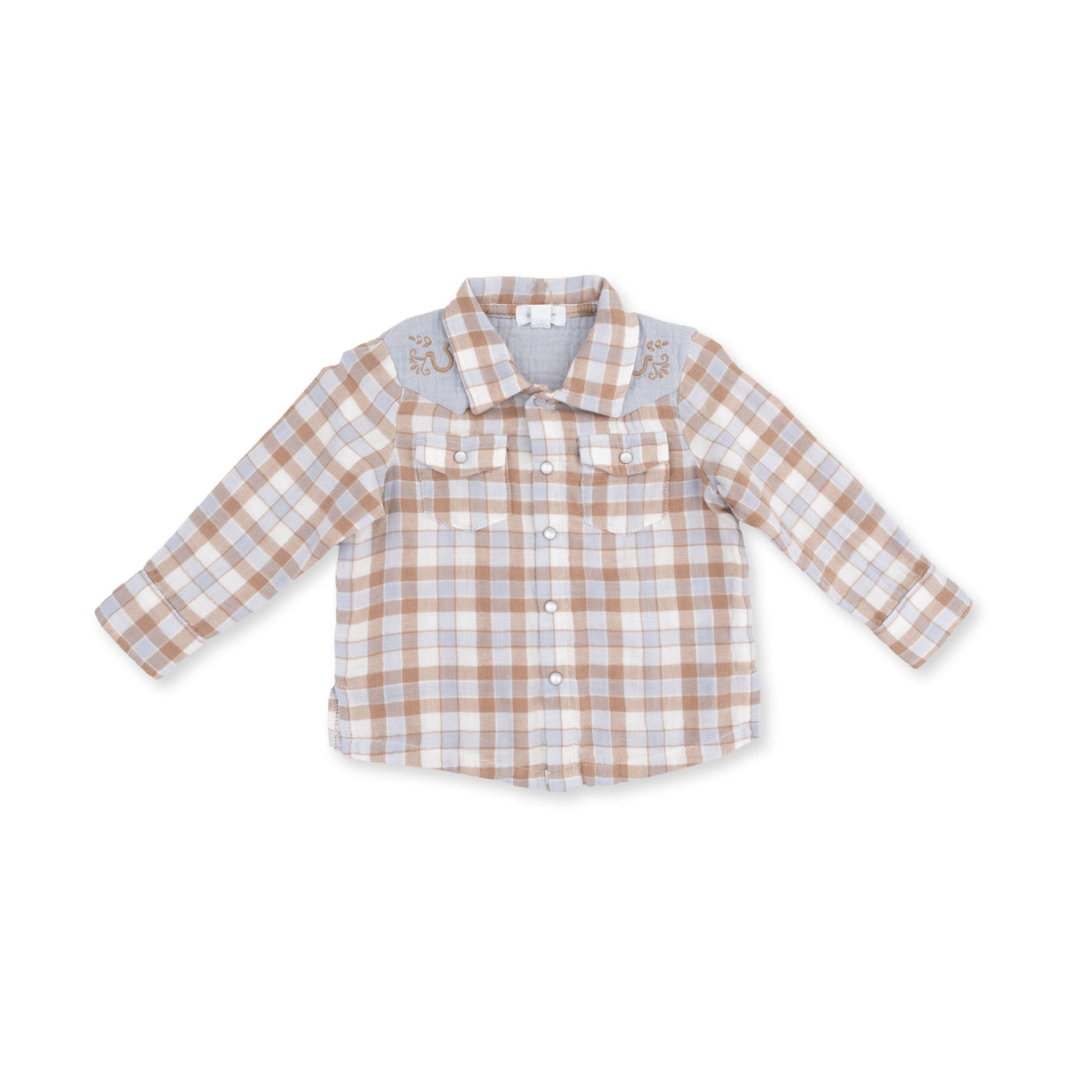 Kids western boutique Utah baby western fashion Western Plaid The Willie Shirt 915F26WPL Boltranchstore.com free shipping