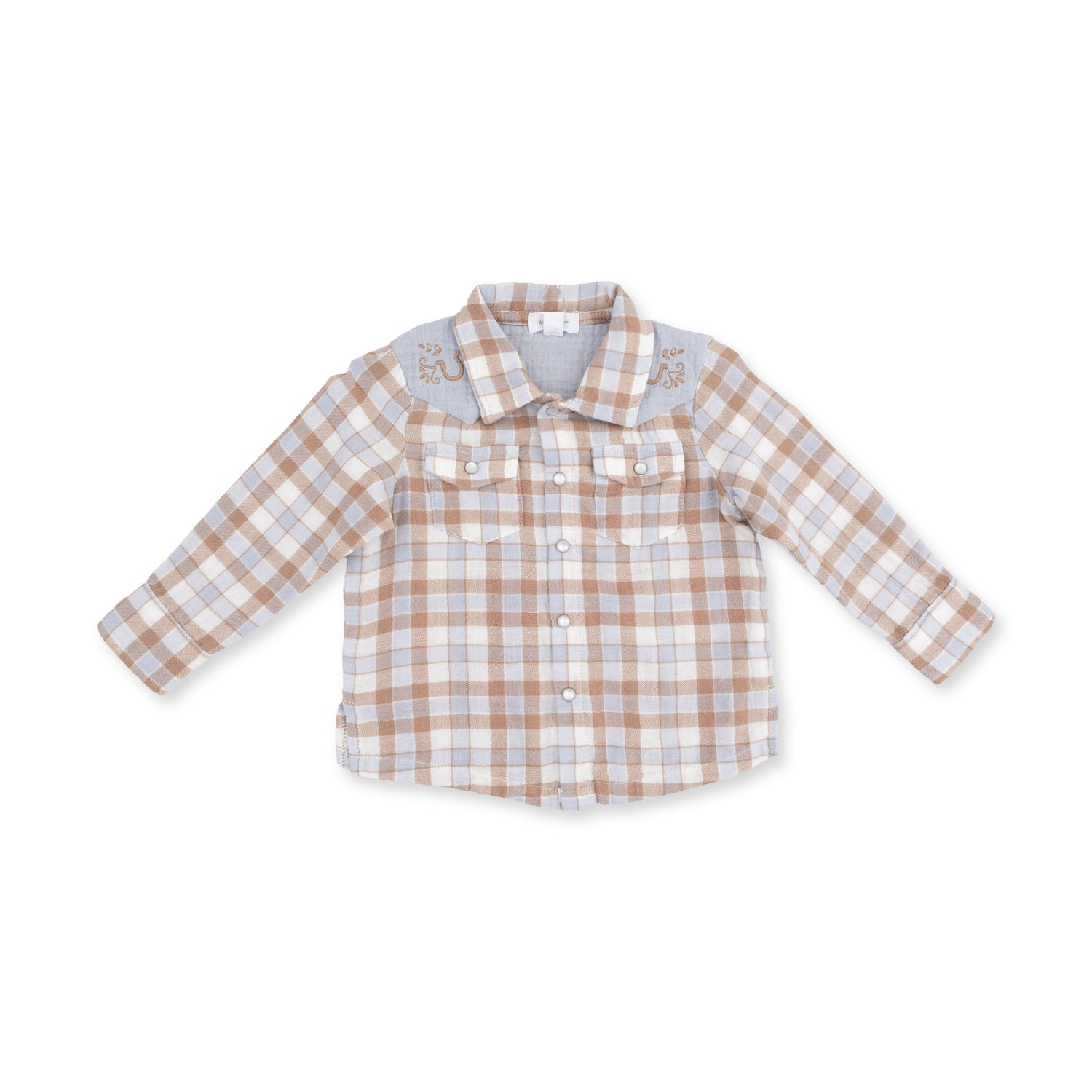 Kids western boutique Utah baby western fashion Western Plaid The Willie Shirt 915F26WPL Boltranchstore.com free shipping
