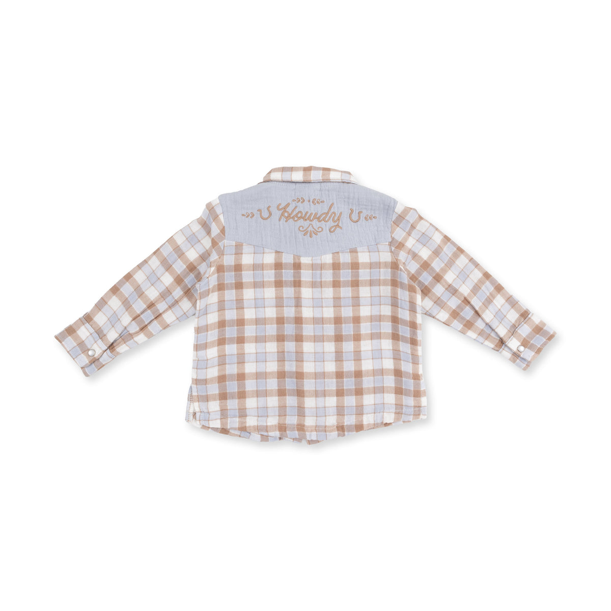 Baby western fashion ranch kids Utah western clothing Western Plaid The Willie Shirt 915F26WPL Boltranchstore.com free shipping