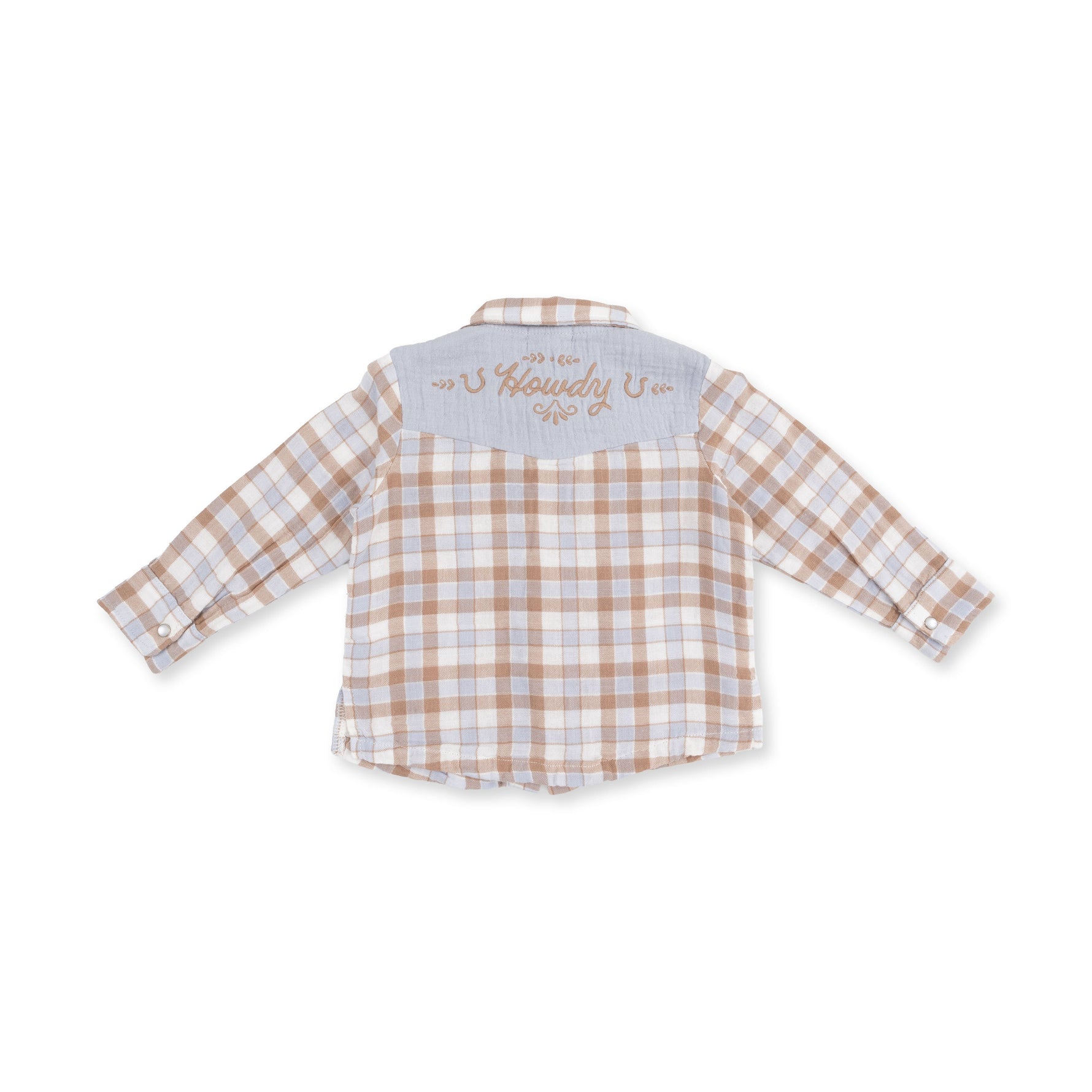 Baby western fashion ranch kids Utah western clothing Western Plaid The Willie Shirt 915F26WPL Boltranchstore.com free shipping