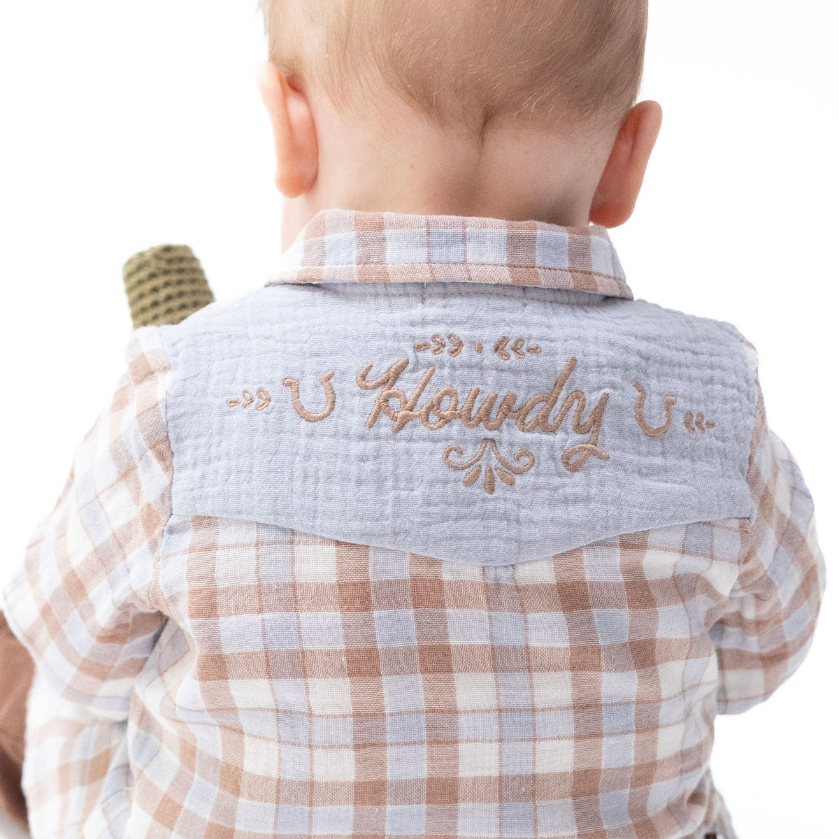 Utah kids western boutique rodeo baby clothing Western Plaid The Willie Shirt 915F26WPL Boltranchstore.com free shipping