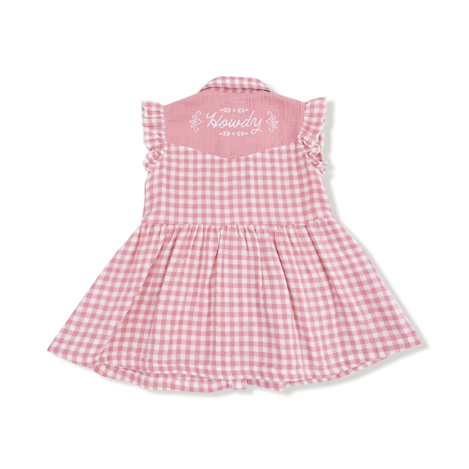 Western Pearl Snap Girls Dress