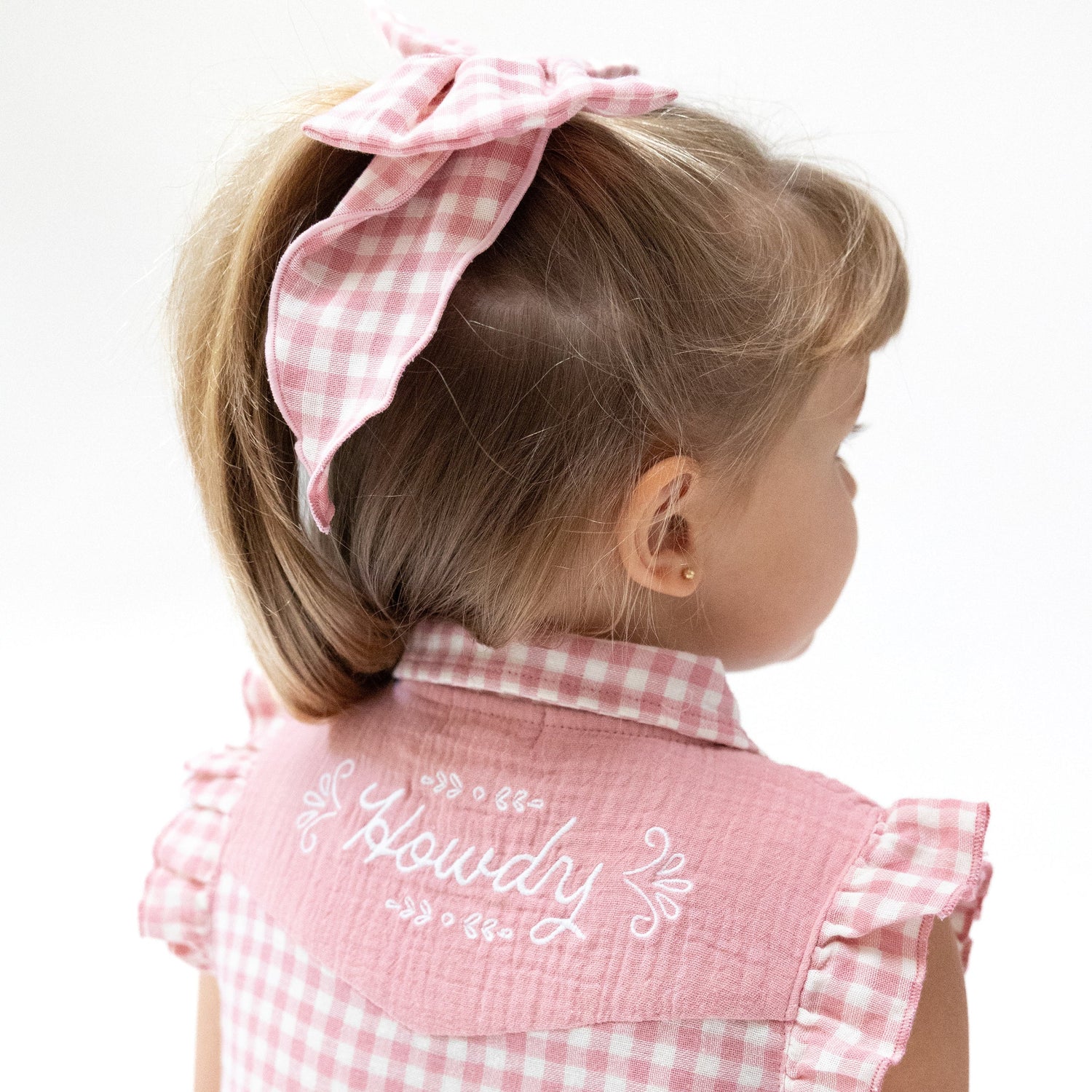 Western Pearl Snap Girls Dress