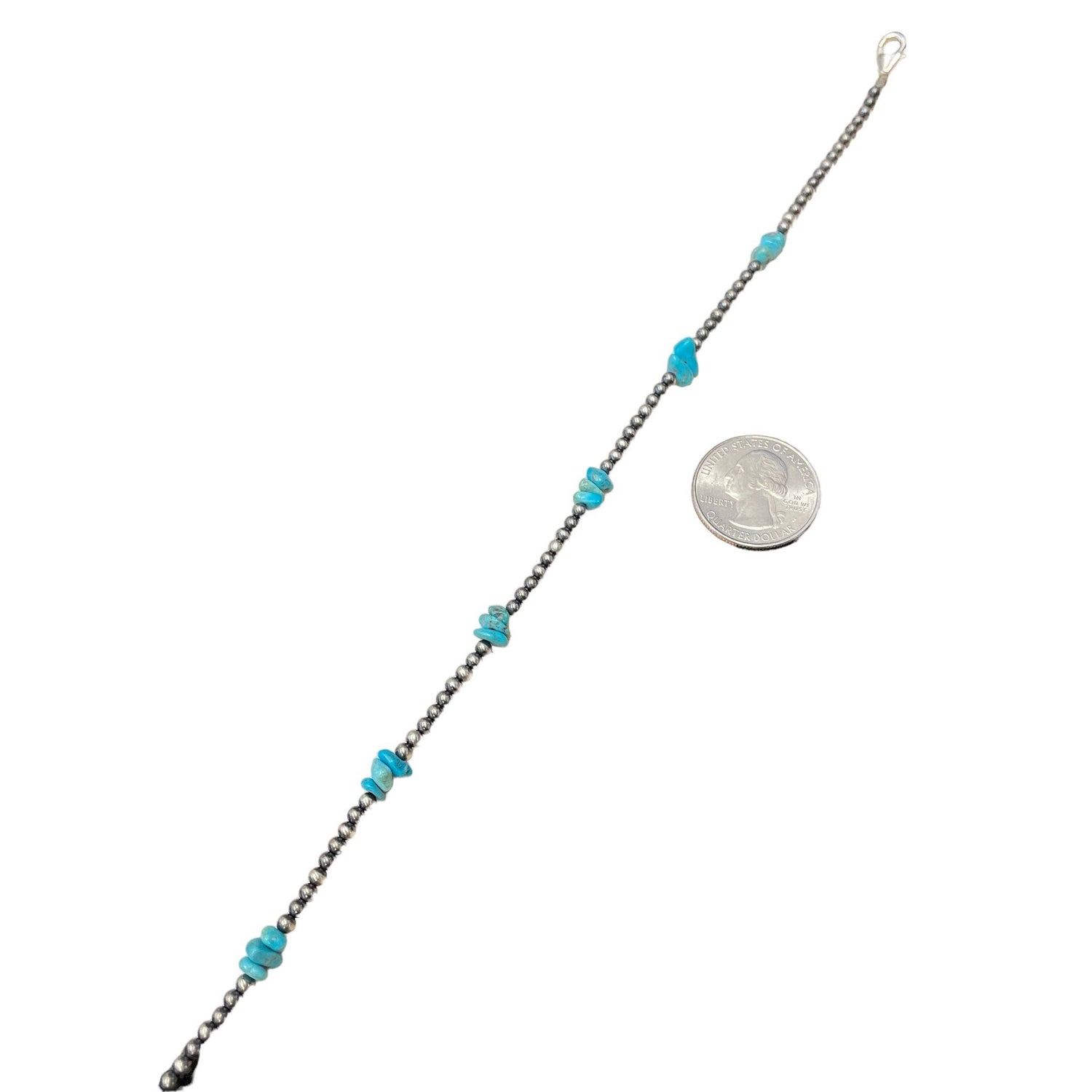 Blue Turquoise Cluster Necklace