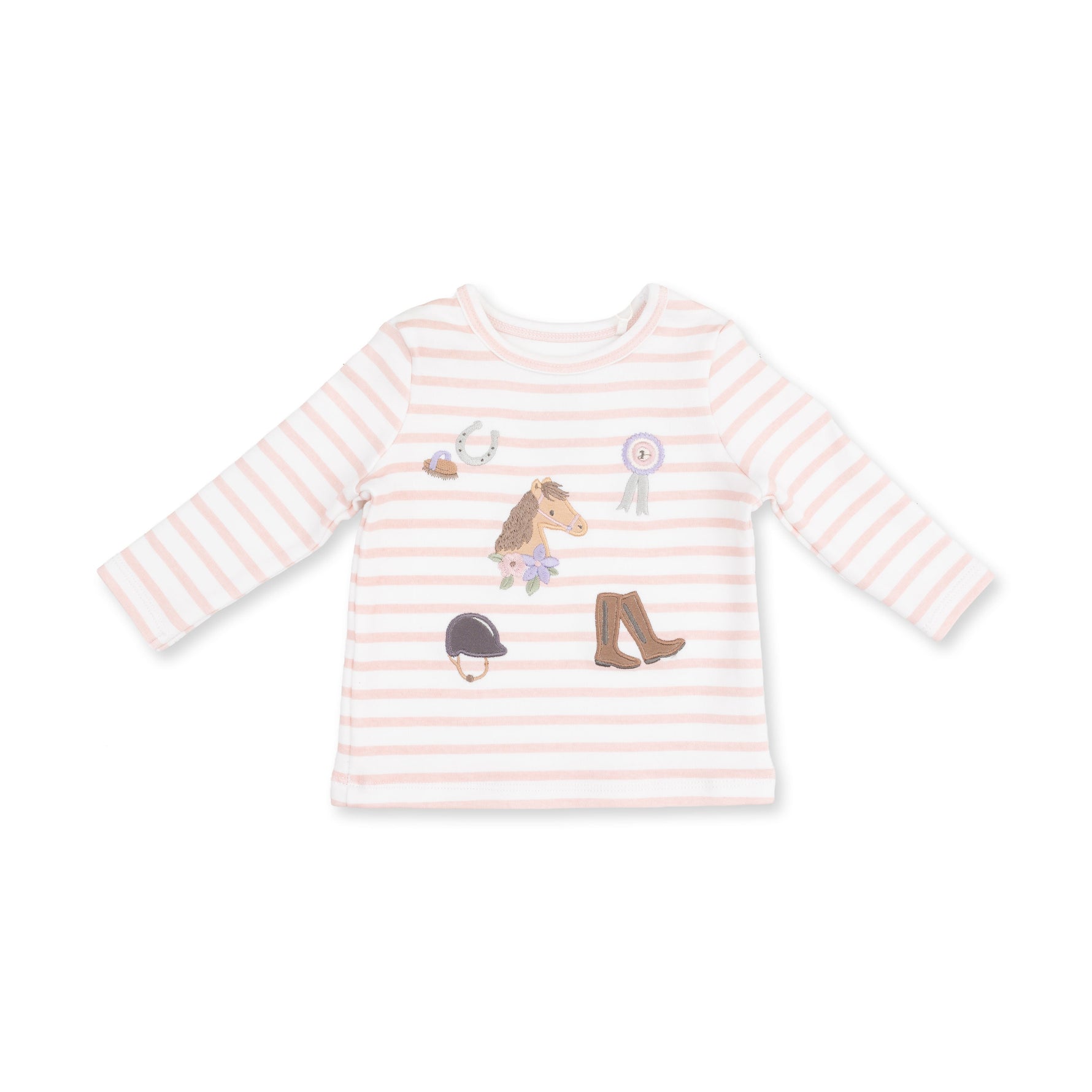 Western baby clothing kids western boutique Utah Pretty Equestrian Long Sleeve Uni Shirt 945F26PRE Boltranchstore.com free shipping