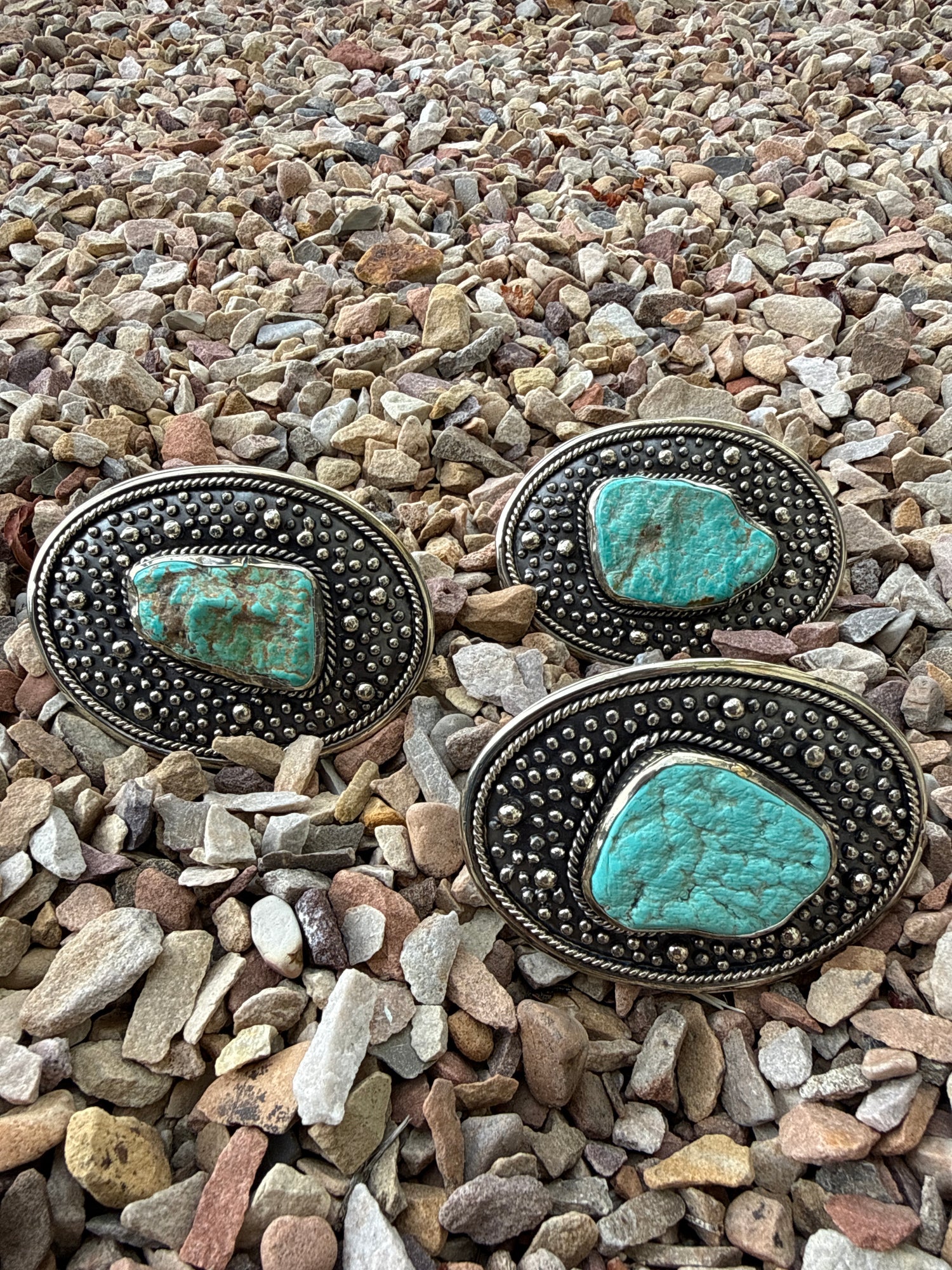 Paige Wallace Oval Turquoise Center Buckle