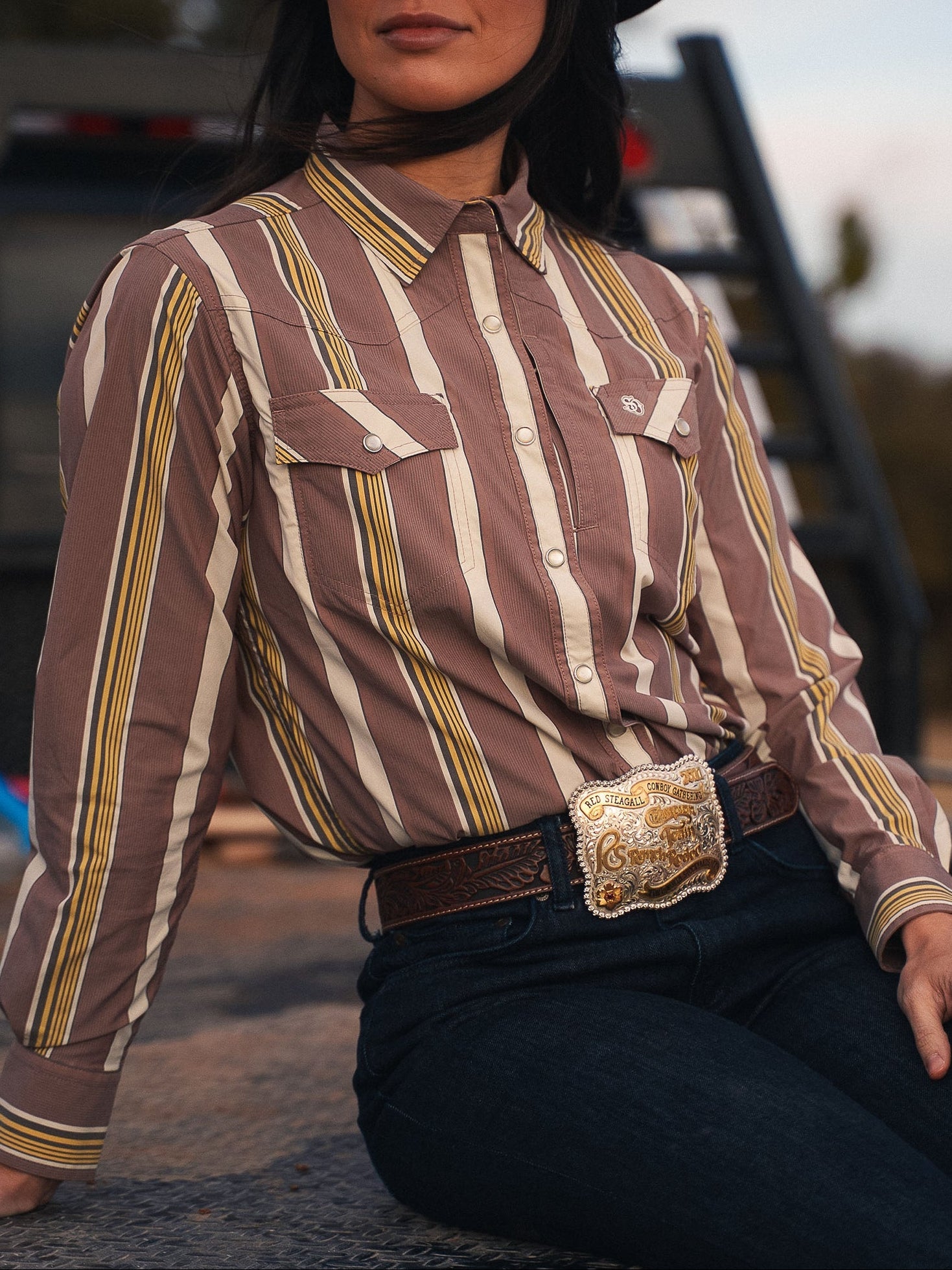 Schaefer Womens RangeTek Western Guide Snap Shirt Canyon – Bolt Ranch Store