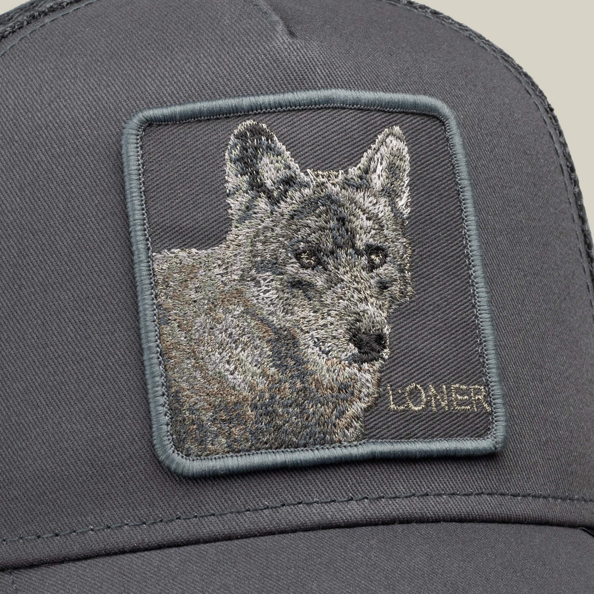 Goorin Bros Circle of Life Loner embroidered patch framed clean on the crown with tonal stitching western fashion