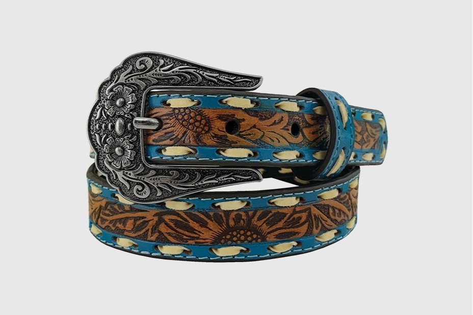 Roper Kids Antiqued Floral Belt Free shipping at boltranchstore.com 9703300