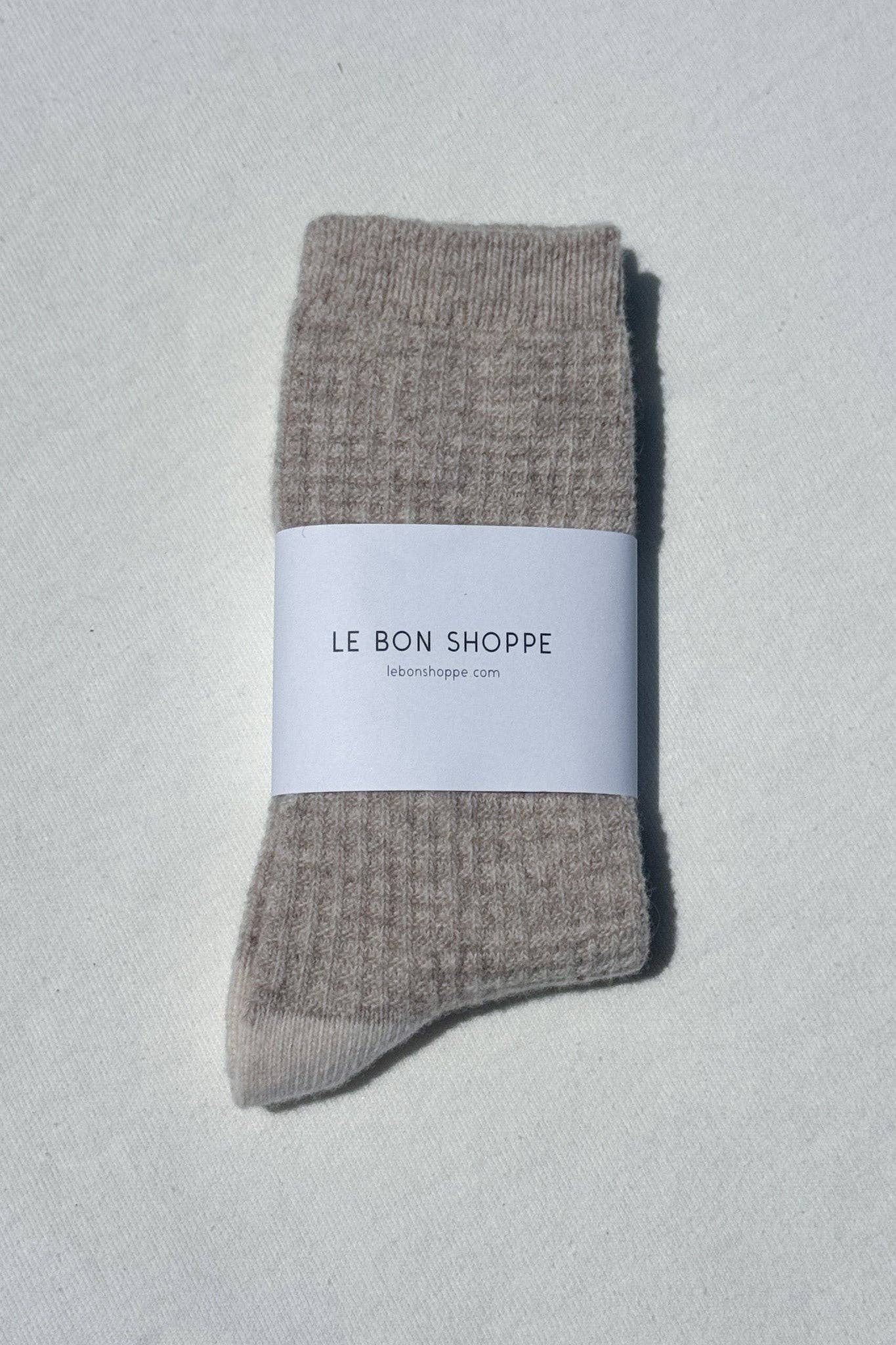 Le Bon Wool Waffled Socks