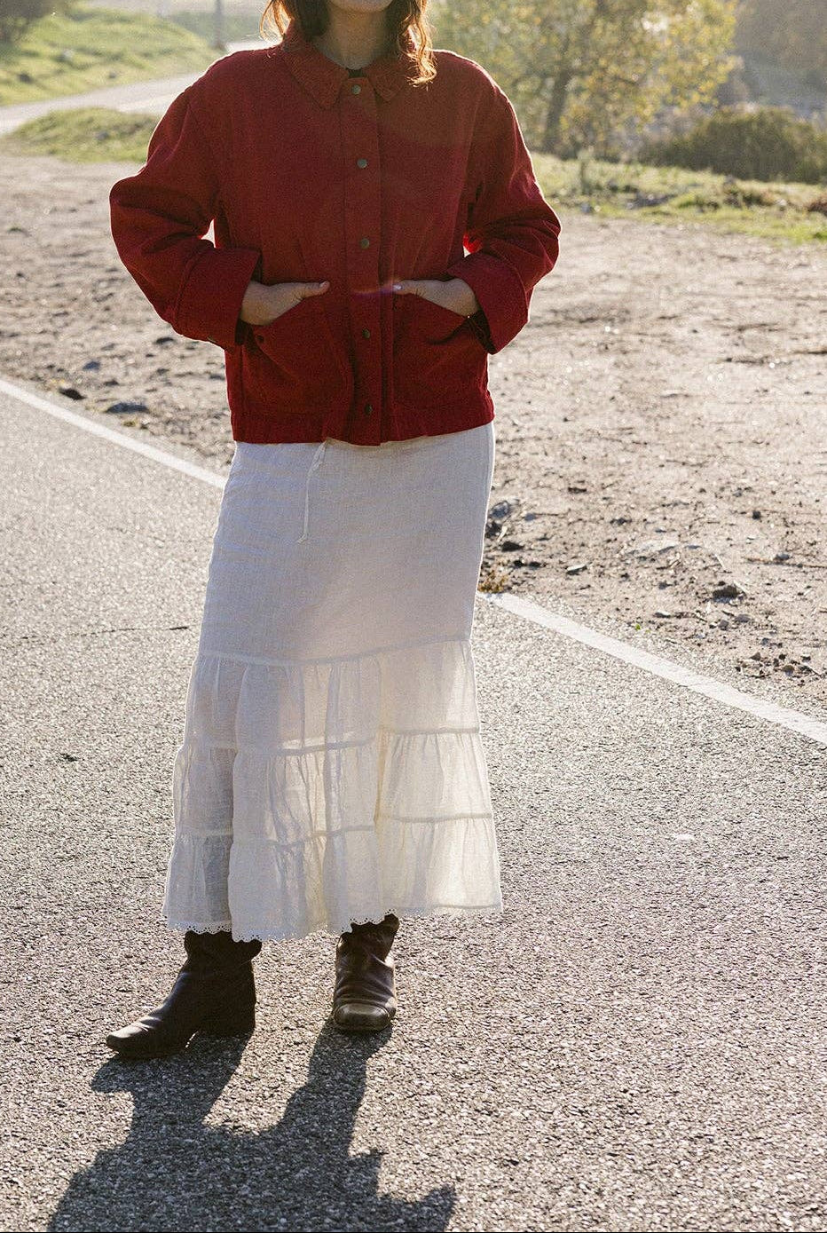 The Ramona Jacket In Red