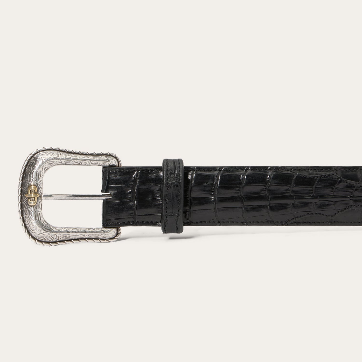 Stetson Caiman Western Tab Belt