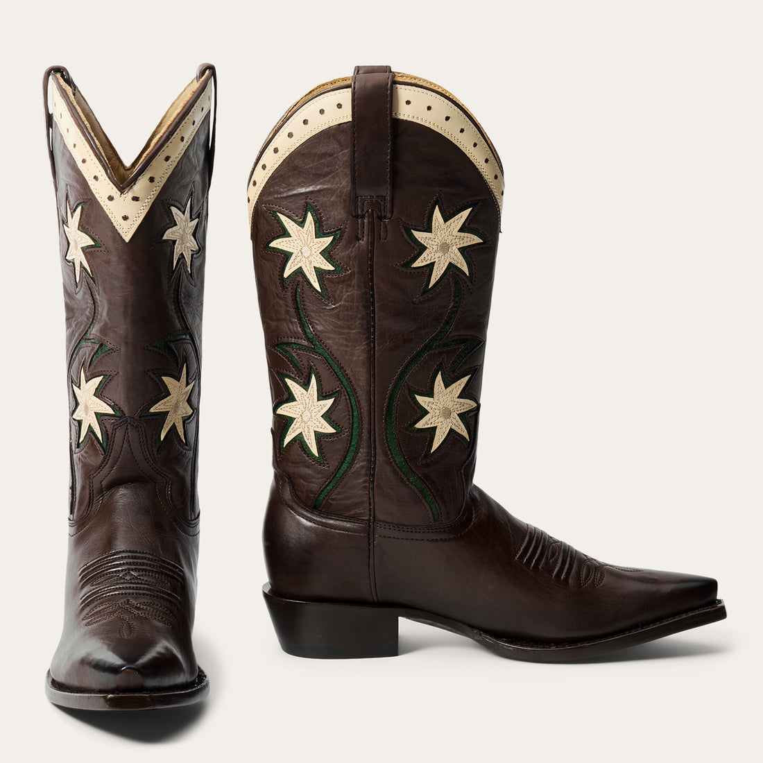 Stetson and THE GREAT Floral Cowboy Boot in Brown Floral