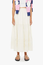 9955-2040-LYB_VW Mother The Memory Lane Maxi off white cream womens lace skirt Boltranchstore.com free shipping womens western fashion