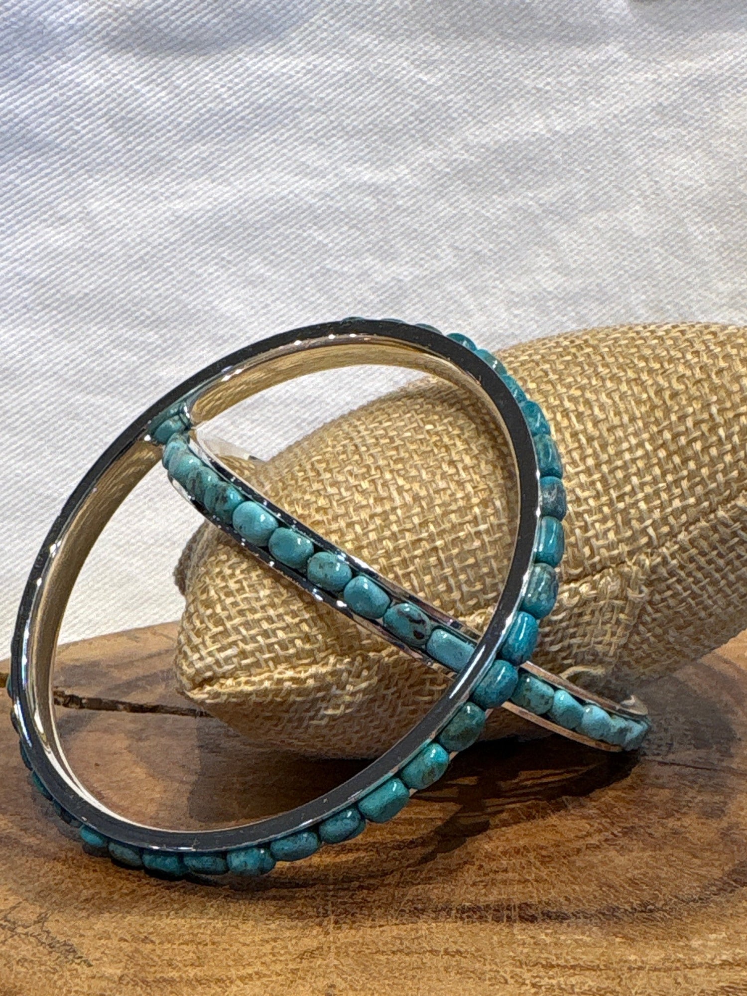Paige Wallace Turquoise Blue Tube Bangle