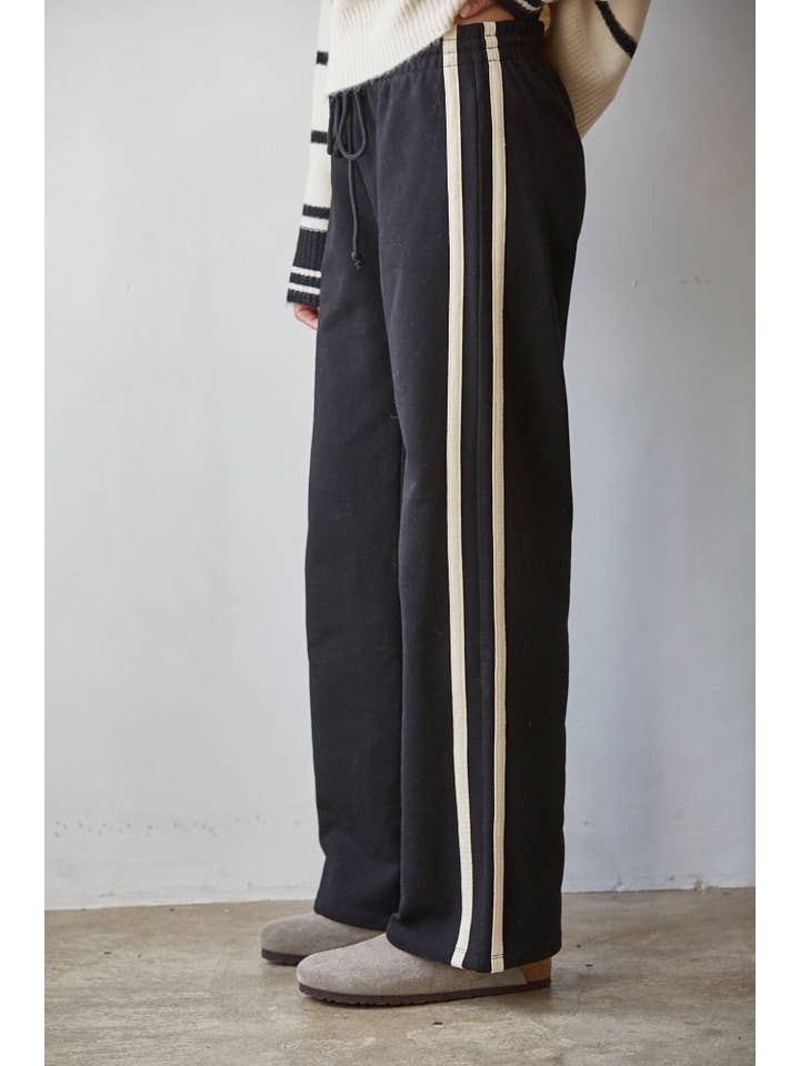 Sporty Cotton Drawstring Pants