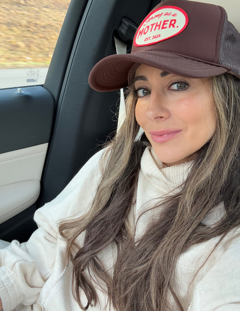 VINTAGE Strong as a Mother Patch Hat in Mocha