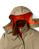Filson Womens Harbor Front Waxed Jacket Marsh Tan machine washable waxed cotton that is easy to care for womens western clothing Kamas