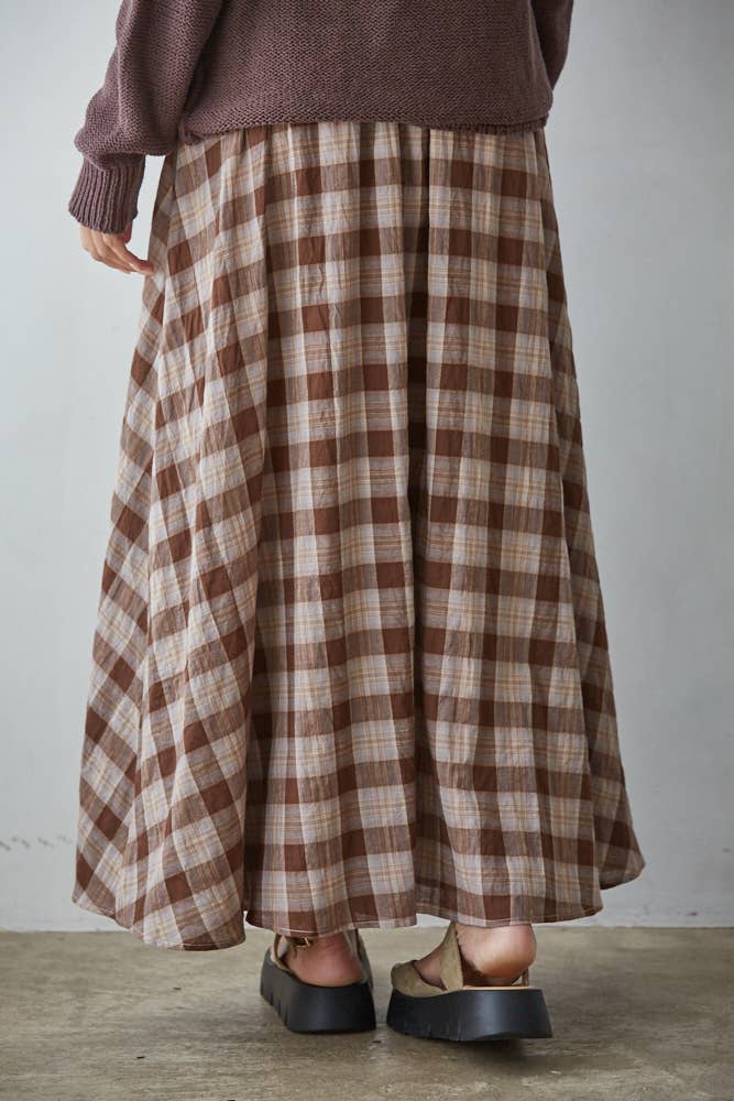 Whitney Woven Flare Midi Skirt
