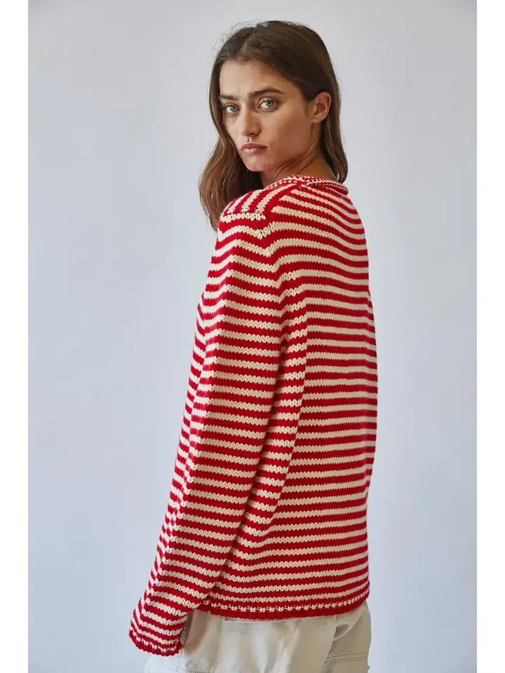 Syd Cozy Stripe Knit Sweater