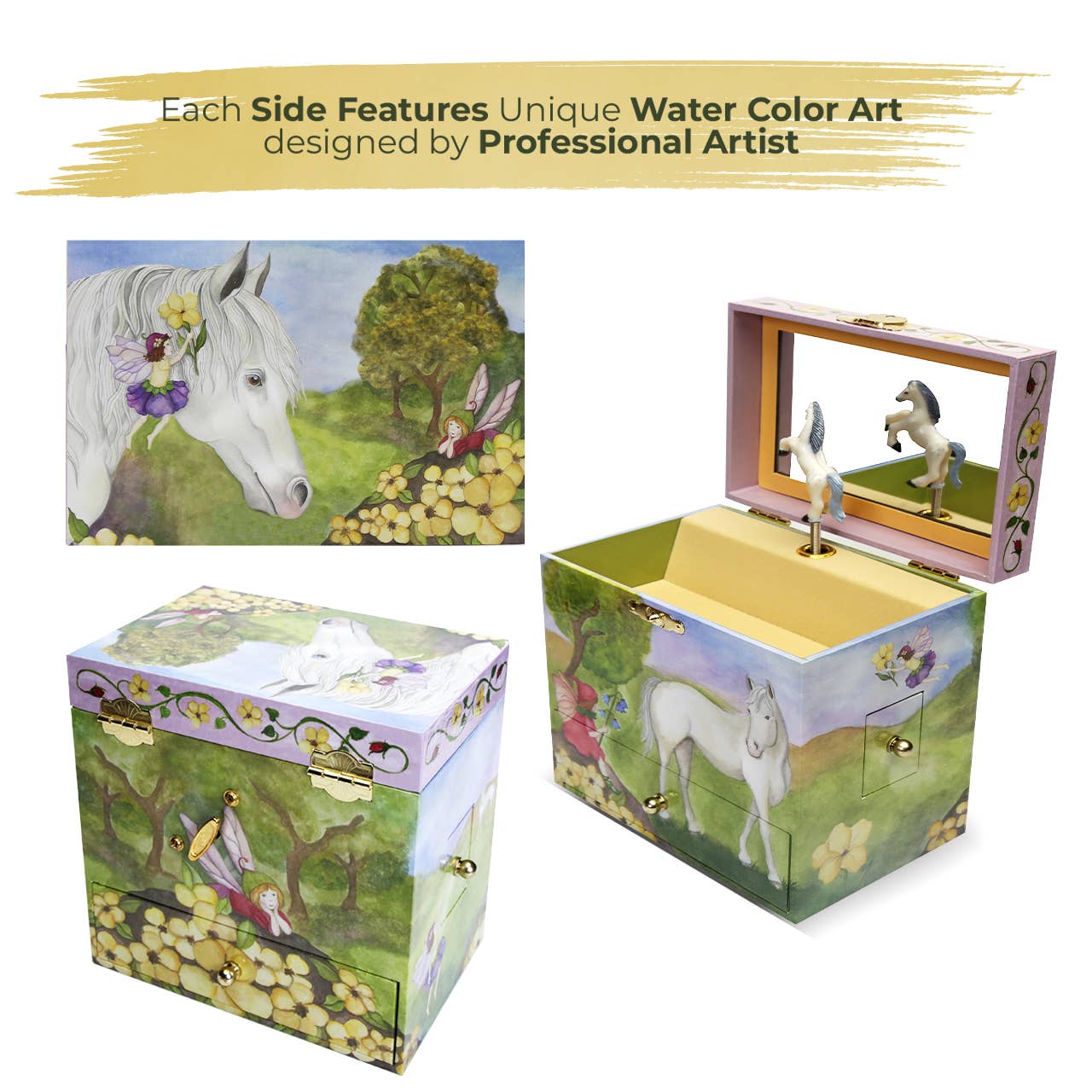 Fairy Horse Music Box