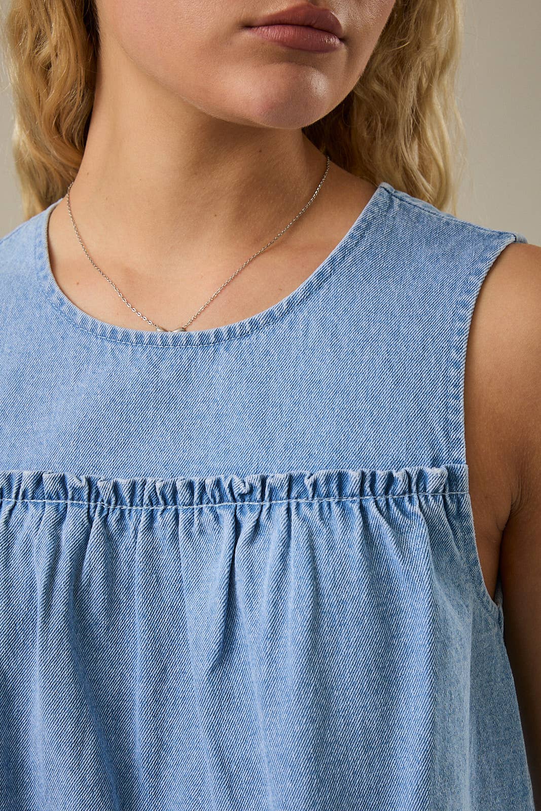 Molly Flare Denim Top