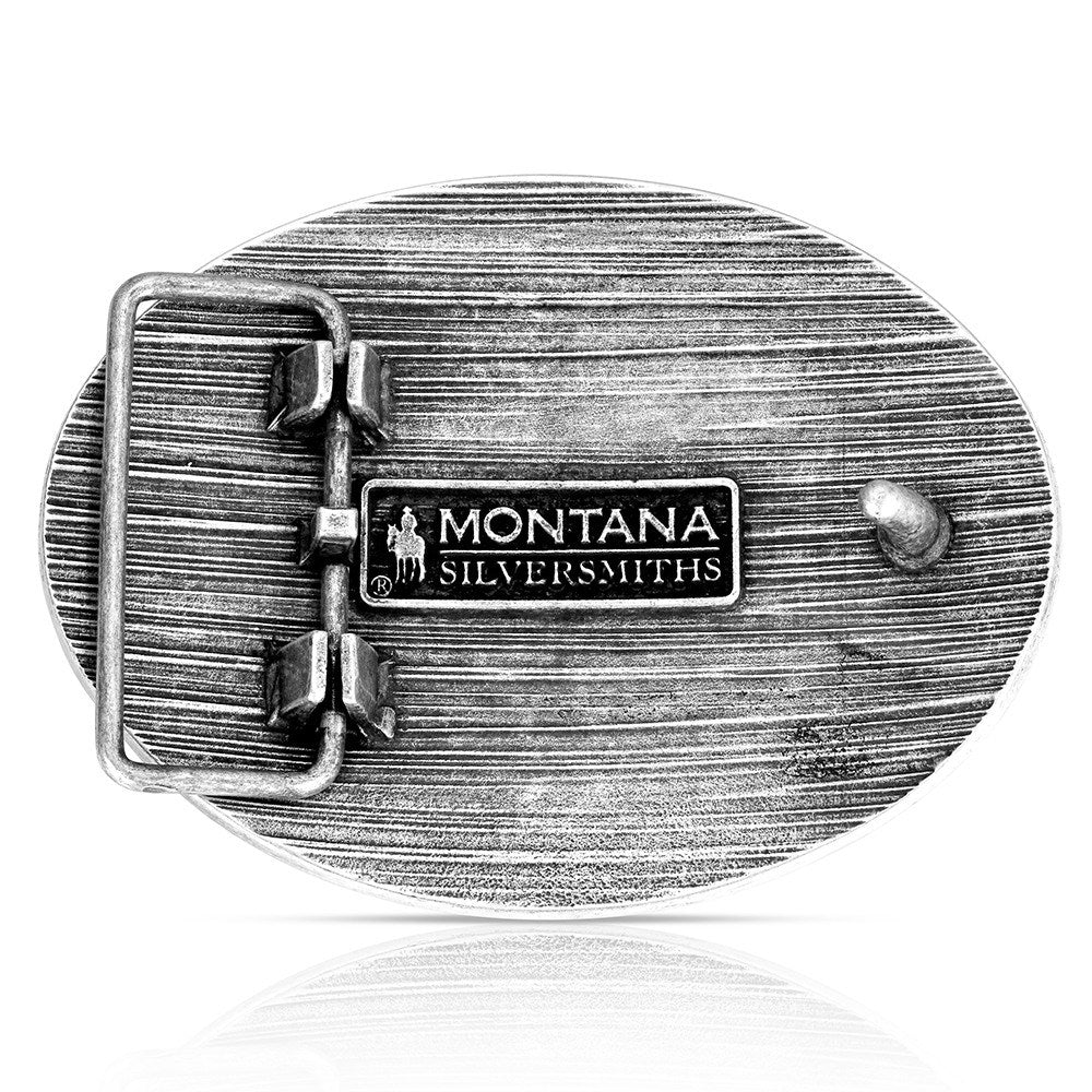 Montana Silversmiths Show Steer Antiqued Buckle