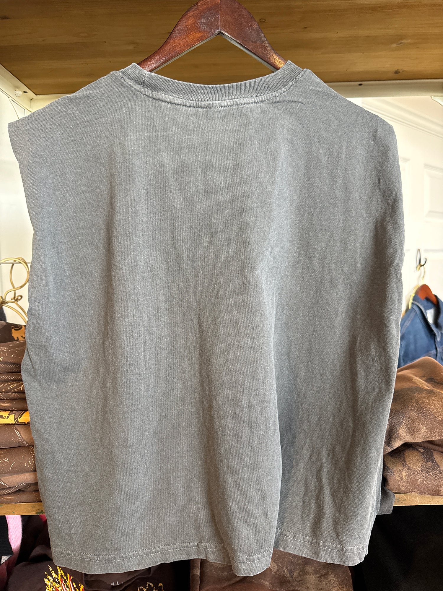 Country and Western Boxy Muscle Top