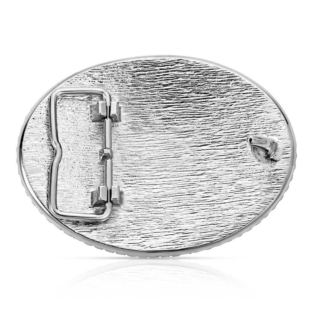 Montana Silversmiths Rope and Barbed Longhorn Classic Buckle