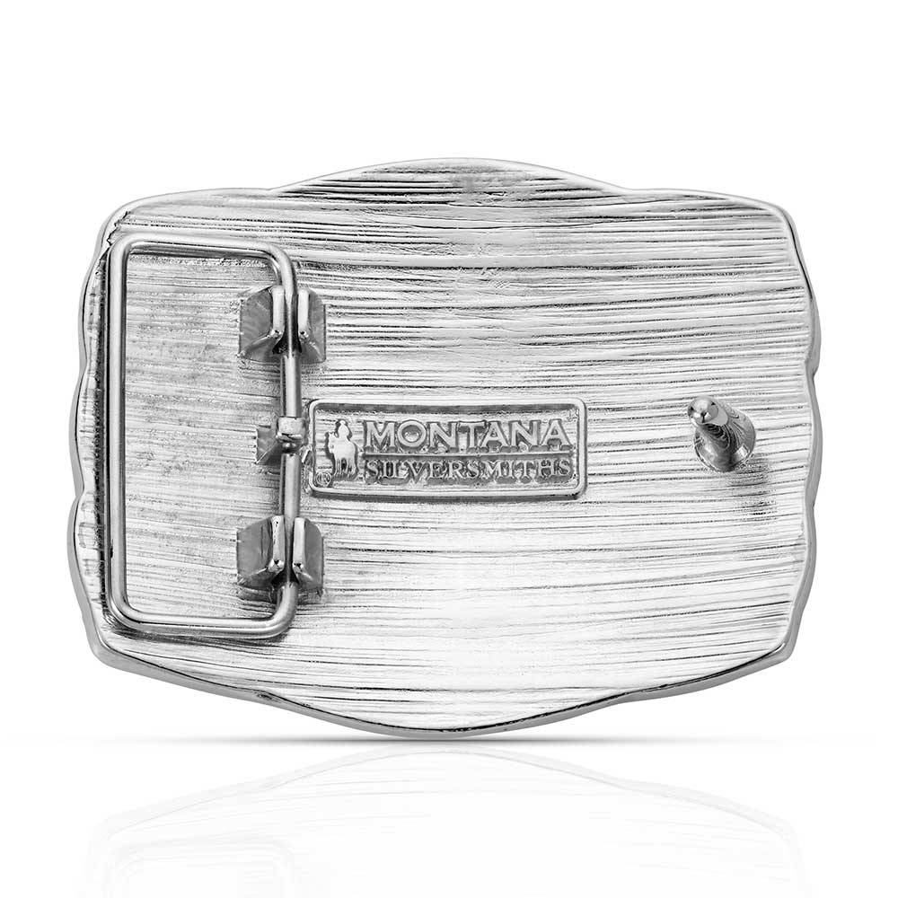 Montana Silversmiths Waving American Flag Buckle