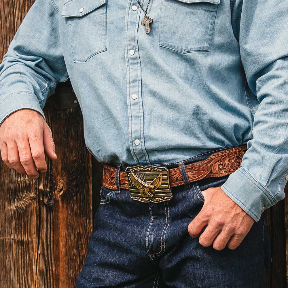 Montana Silversmiths Soaring Liberty Attitude Buckle