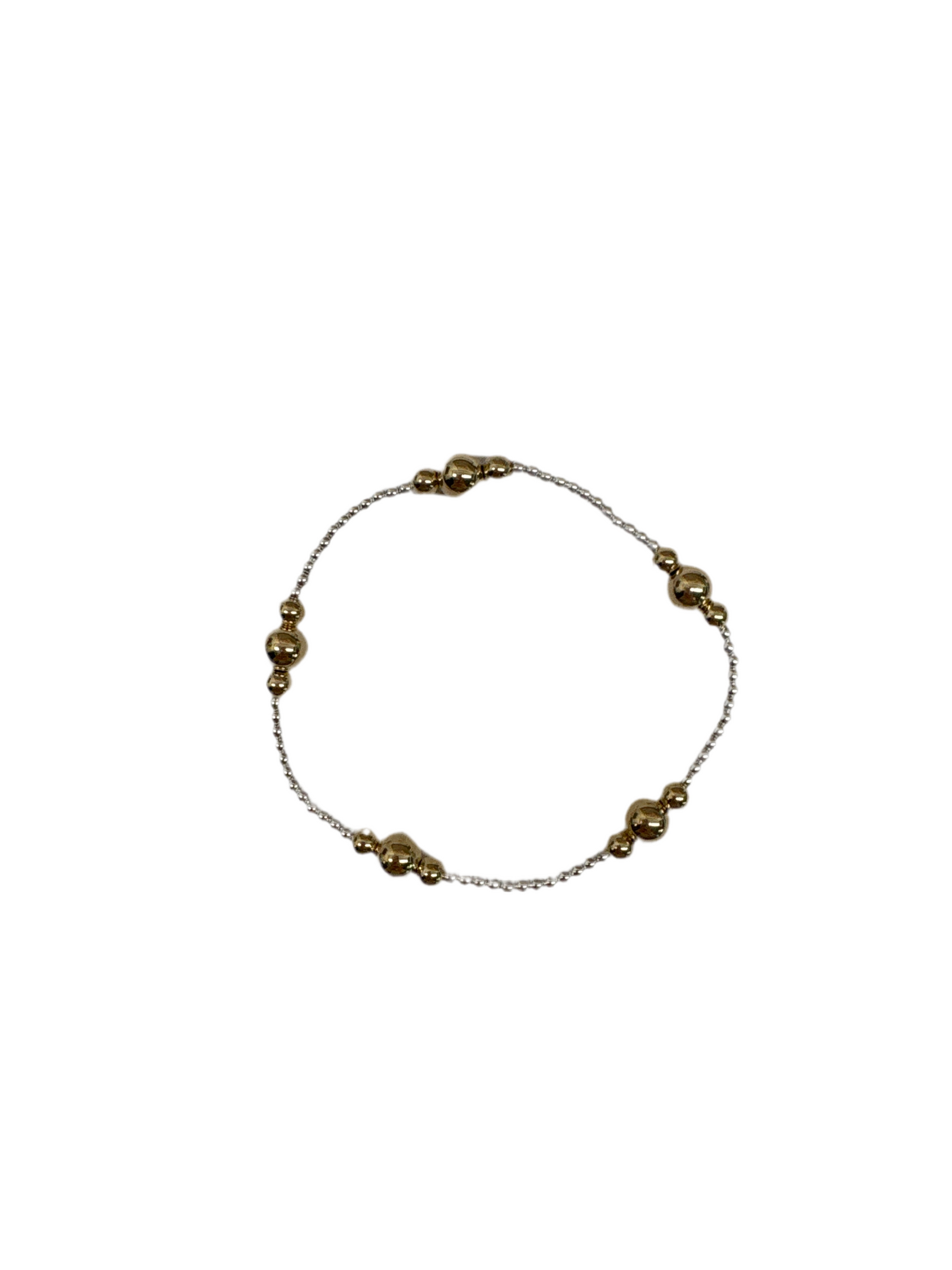 Enewton Mixed Metal Pattern Bead Bracelet